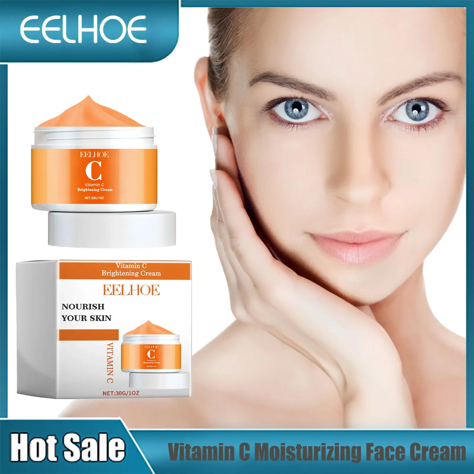 

Vitamin C Face Cream Moisturizing Fade Eye Bag Remove Black-Head Improving Dryness Brighten Lotion Hydrating Skin Care Products