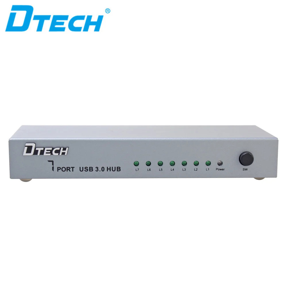 Dtech High Quality 7 Input 1 Output HUB Support Phone Keyboard Mouse Laptop Printer Computer USB 2.0 HUB