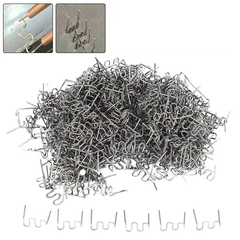 BHBD-3000Pcs 0.6Mm S Wave Staples For Car Bumper Bodywork Plastic Stapler Repair Kit 0.6Mm Wave Staples Soldering Tools
