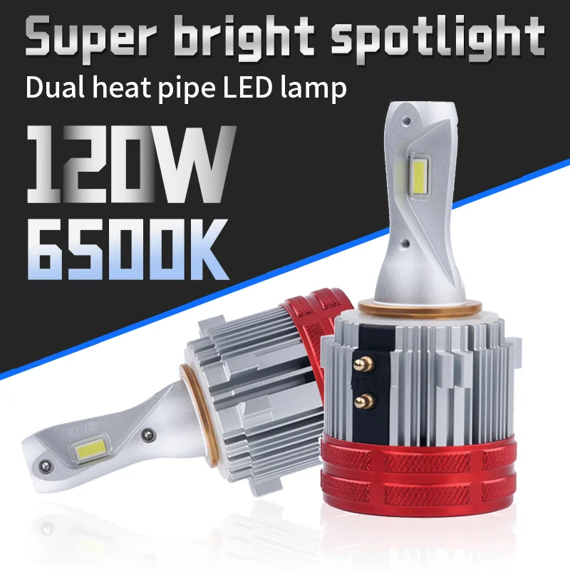 

2 шт. 120 Вт 30000LM H7 светодиодные фары Canbus без ошибок для VW Golf 6 Golf 7 T-ROC Passat Tiguan Touran Mercedes-Benz ближний свет