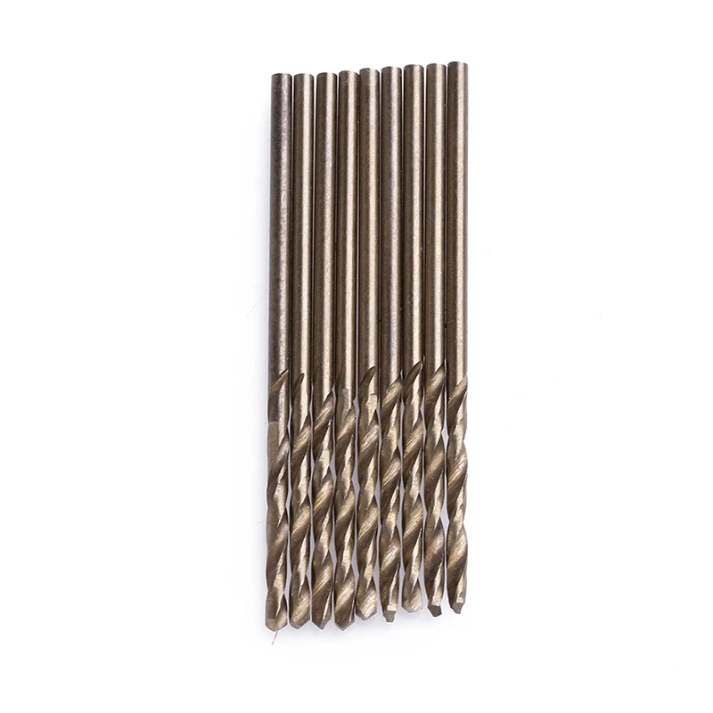 10x Compatible for Drilling Holes Nonferrous HSS Coated Twist Drill Bits Set, High Speed Steel Mini Drill Bits