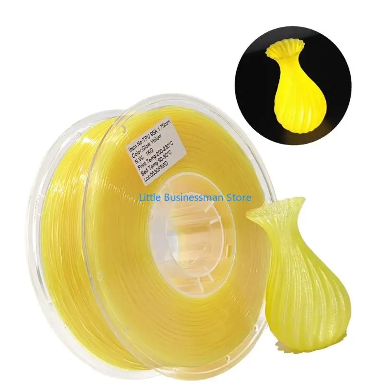 Photolumineszierendes thermoplastisches Polyurethan 95A 3D-Druckfilament TPU 1,75 mm, 1000 g Versorgung für Schilder, Modelle – Detail 3