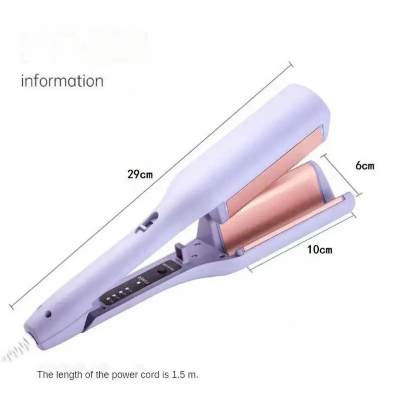 Big Wave Curling Iron Comfortable Long-lasting Curls Ergonomic Auto Close Innovative Design Hair Styling Tools Egg Curling Iron