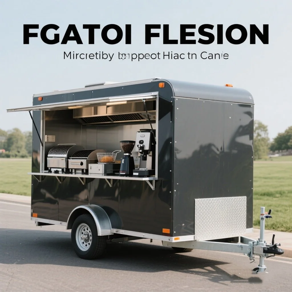 

Custom Outdoor Mobile Kitchen Full Equipped Coffee Ice Cream Pizza Fast Food Trailers with Full Kitchen Pizza Food Truck Trailer