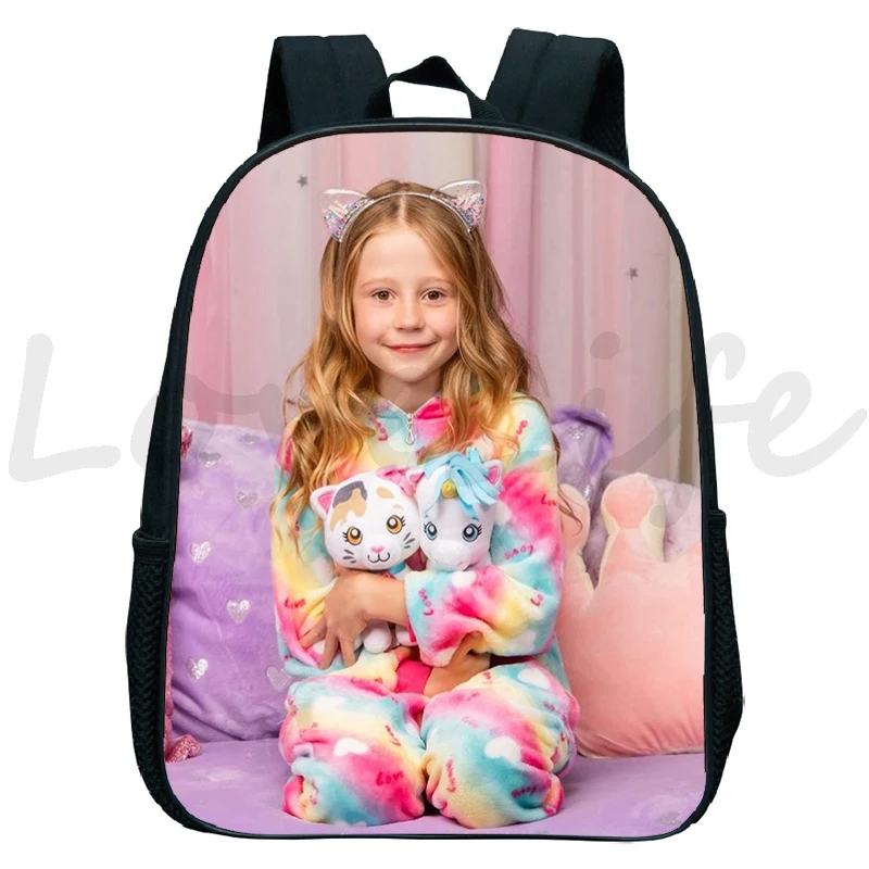 Girls Like Nastya Backpacks Cartoon Boobag Children Schoolbag Kindergarten Bags Kids Backpack Toddler Rucksack 12 Inch Mochila