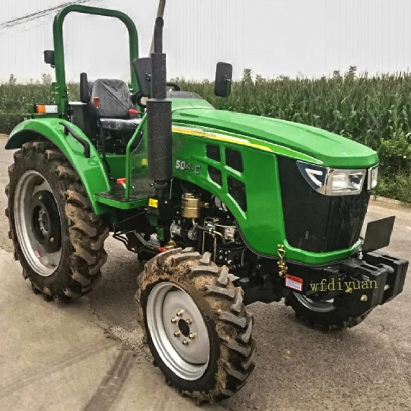 Trator agrícola durável Diyuan da cabine, 4 roda, 80HP, A/C