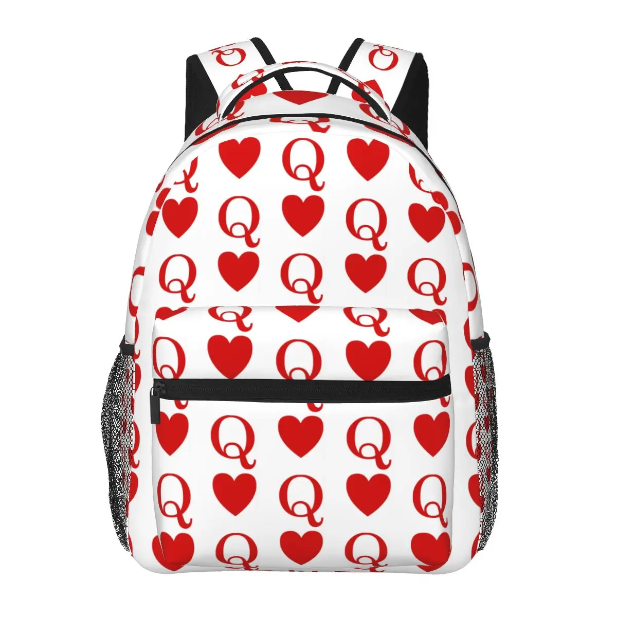 

Рюкзаки Queen Of Hearts для мальчиков и девочек, сумка для книг, школьные сумки для студентов, рюкзак для ноутбука с героями мультфильмов, сумка на плечо большой вместимости