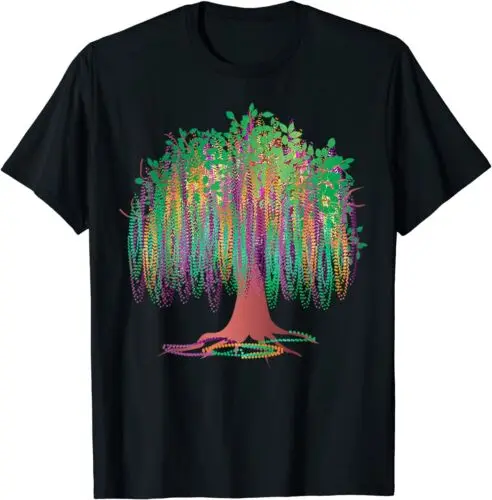  Mardi Gras Tree New 2023 Watercolor Festival Gift Idea T-Shirt S-3XL