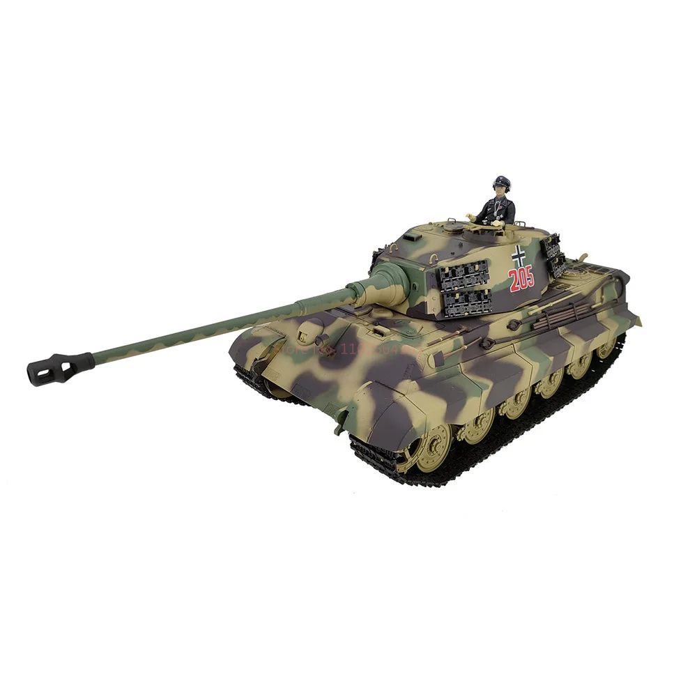 Henglong3888a German Tiger King Henschel Heavy Remote Control Tank With Shooting Bullet2.4g Remote Control Model Multi Functiona