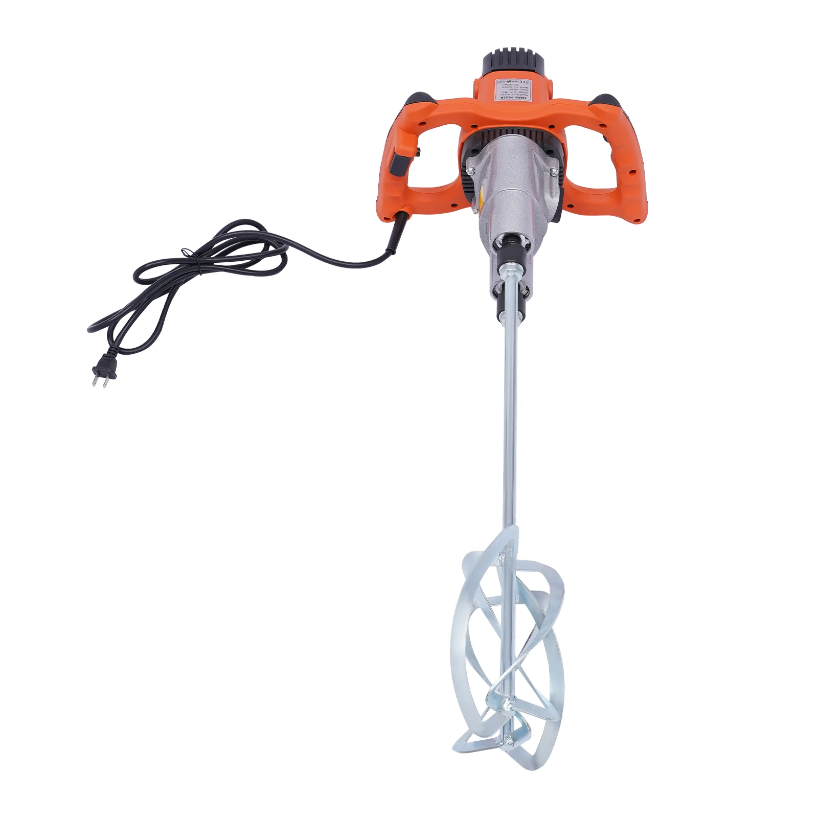 1800W Electric Concrete Mixer,Adjustable Speed,Ergonomic Handle,Steel Rod for High Performance
