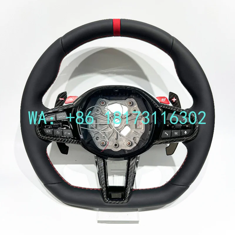 

China Plant 2026 Factory Direct Keyed Leather Carbon Fibre CS Steering Wheel F30 F10 F15 F32 F01 F20 F22 F25 F36 M3 M5 M