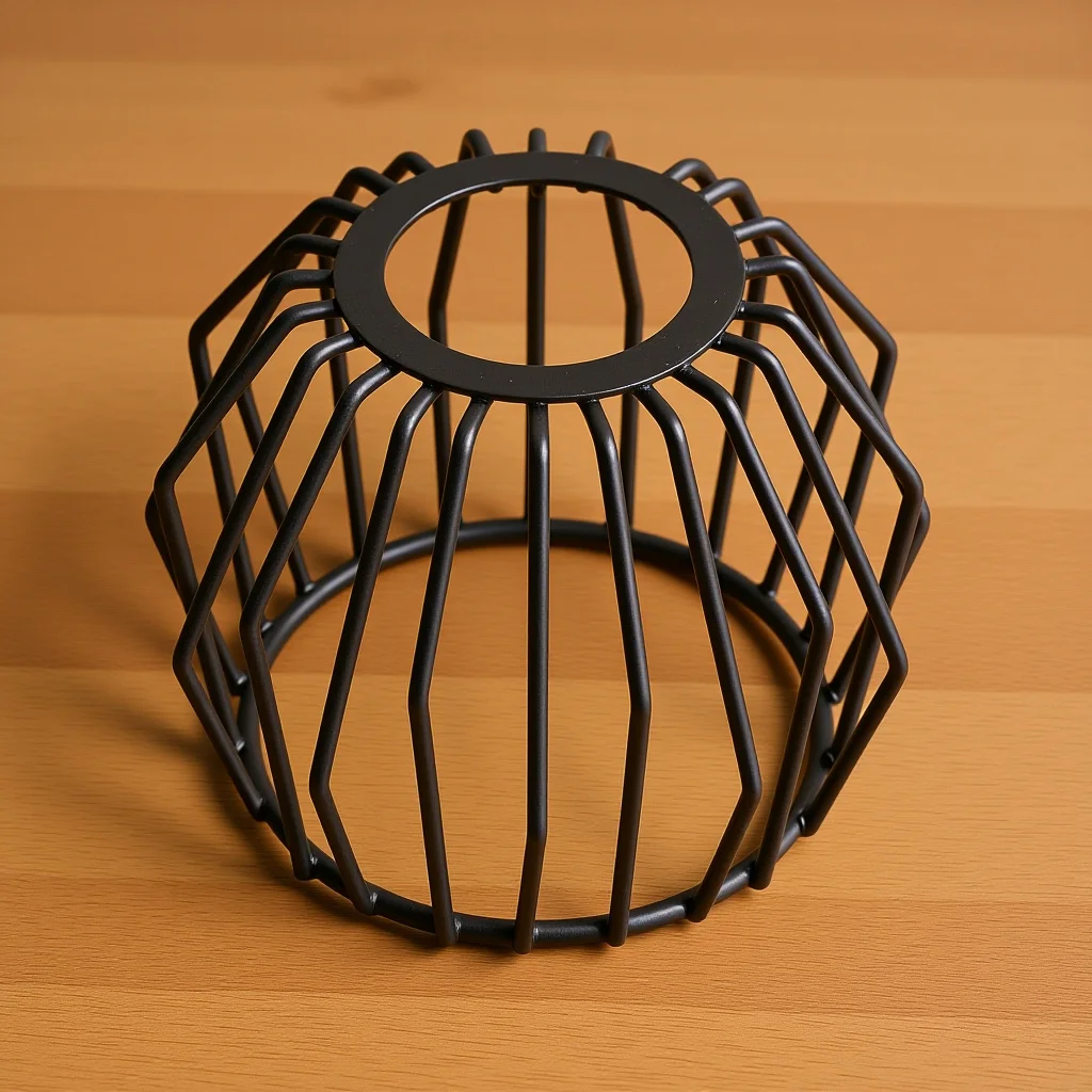 

Wrought Iron Lampshade Retro Pendant Cover Black Metal Shade For Hanging Lamp Chandelier Decorative Lighting Accessories