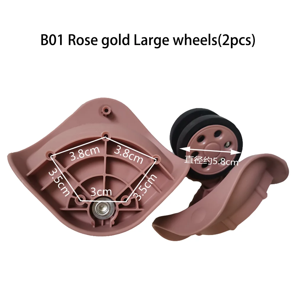 LBJ Luggage wheel universal wheel PP Silent wheel pull rod box accessories Wheel cloth box wheel replacement