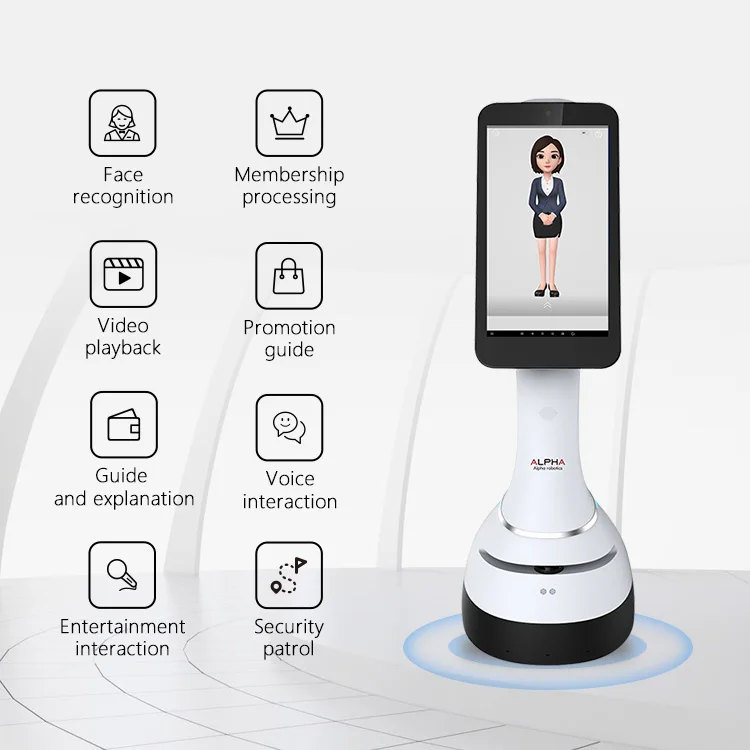 YYHC- digital virtual humanoid robot supports customized logo service reception robot