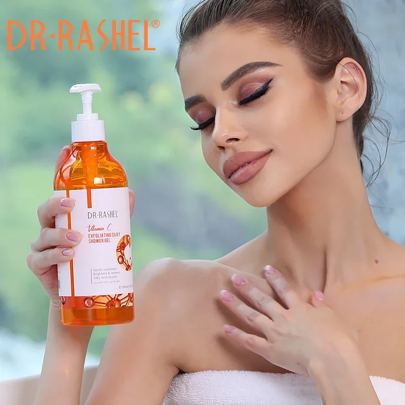 

DR.RASHEL VC Scrub Exfoliating Shower Gels Whitening Moisturizing Bath Body Wash Nourishing Skin Cleanser Body Fragrant Perfume