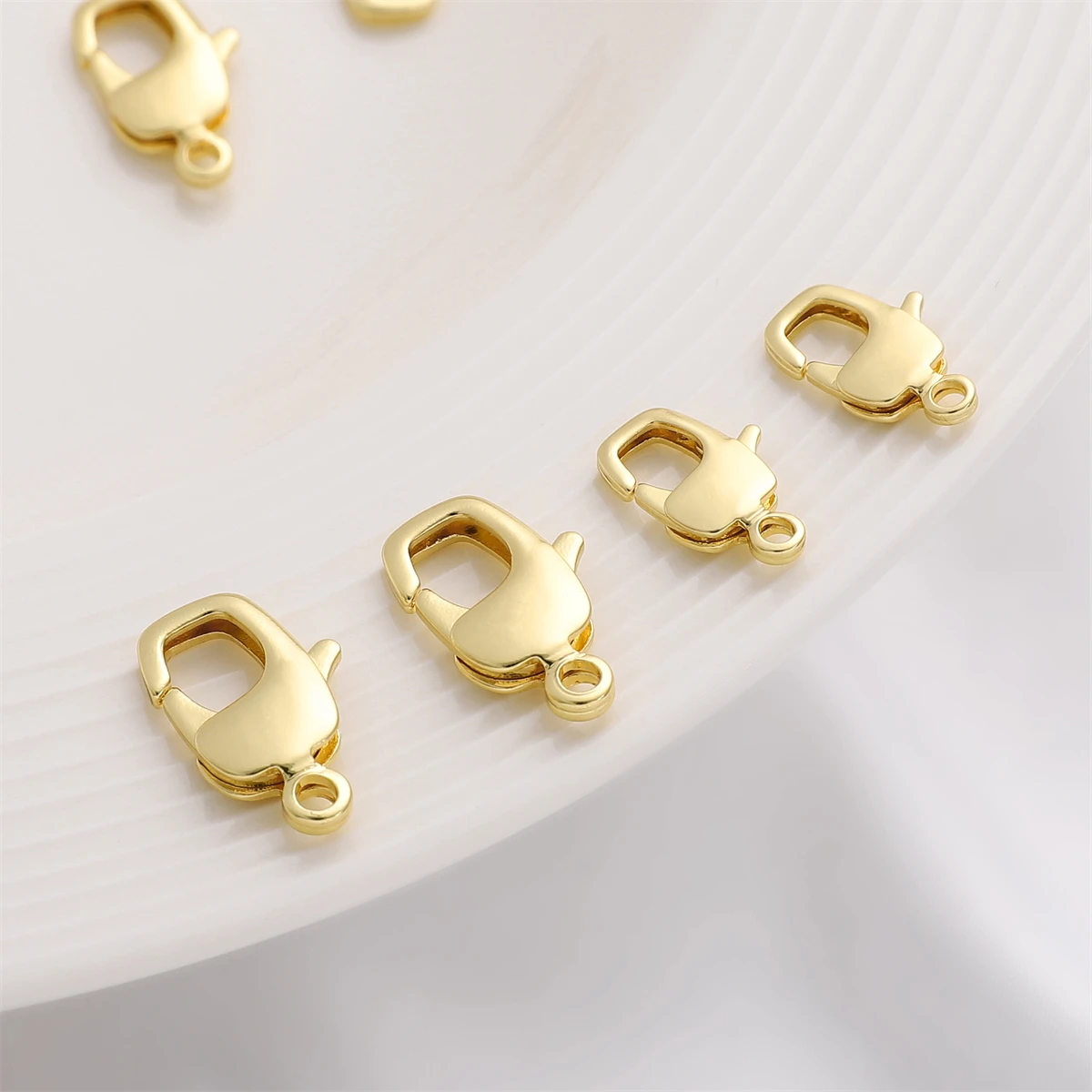 1pc 14K Gold Plated Brass Lobster Clasps Crab Claws Connectors for Necklace Bracelet Accessories DIY Jewelry Finding Making