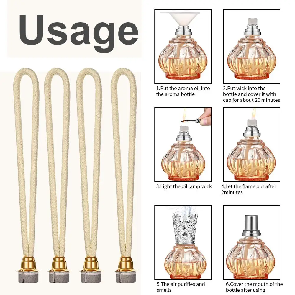 18 mmAir Tightly Control Oil Lamp Wick Replacement Catalytic Burner Fragrance Lamps Wick - Detail 1