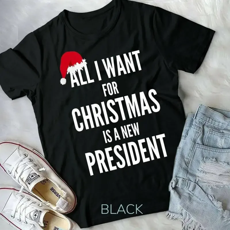 كل ما أريده لعيد الميلاد هو تي شيرت جديد للجنسين من سانتا هات