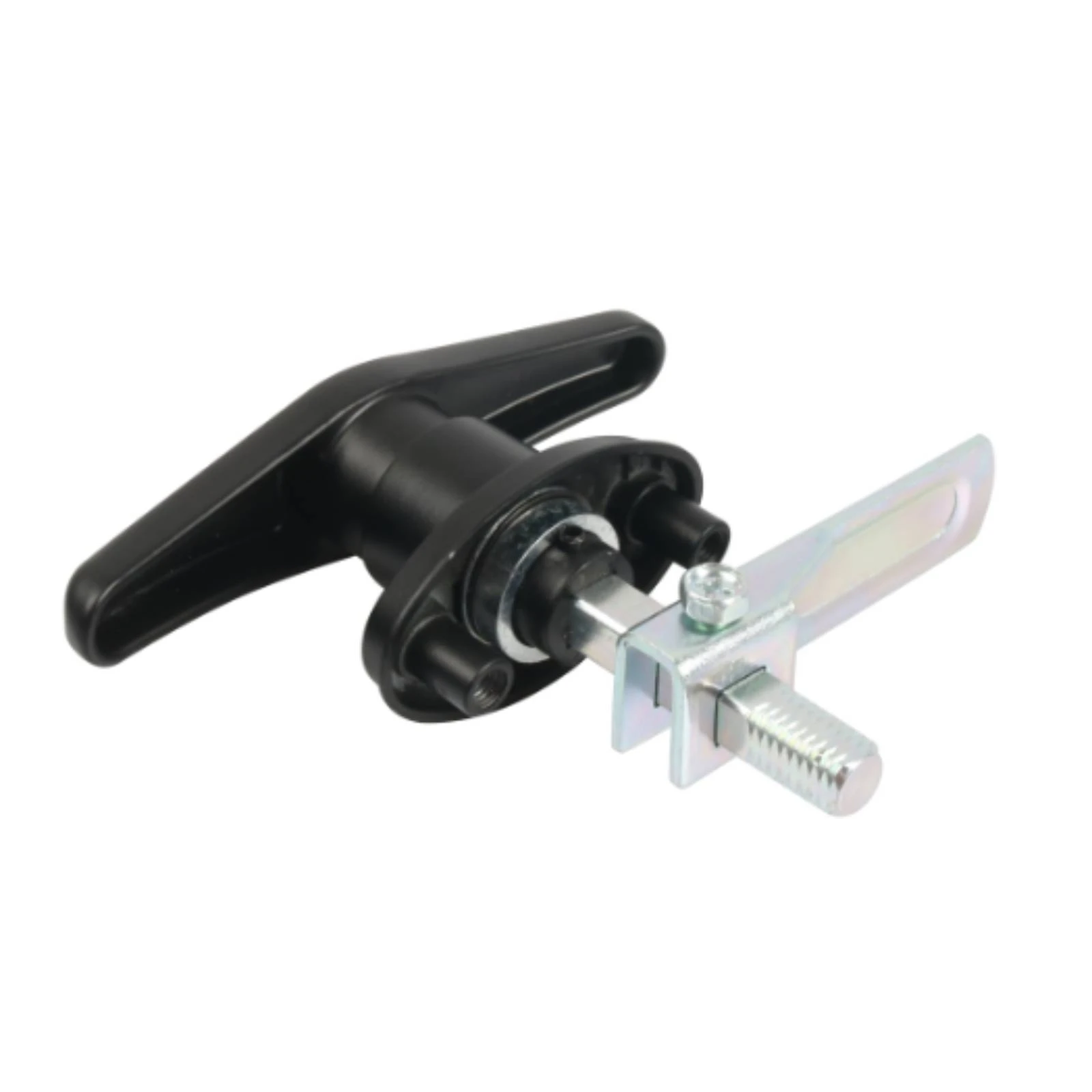2 Pieces T-Handle Lock with Keys Rotating T-Handle Lock Hardware Screw Mount Slimline for Compartment, Utility Panels