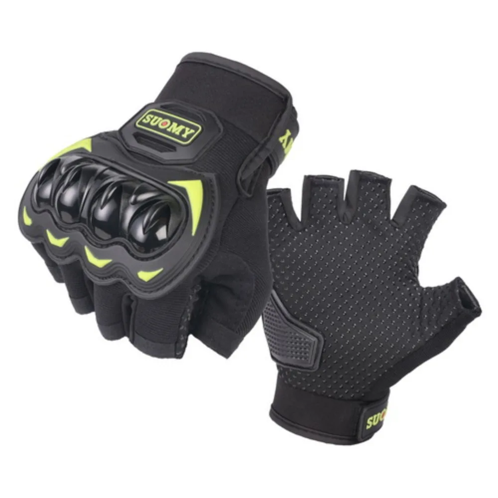 قفازات ركوب الدراجات النارية قابلة للتنفس للرجال - معدات واقية لركوب الدراجات النارية الصيفية بنصف أصابع صيفية مقاومة للصدمات #2