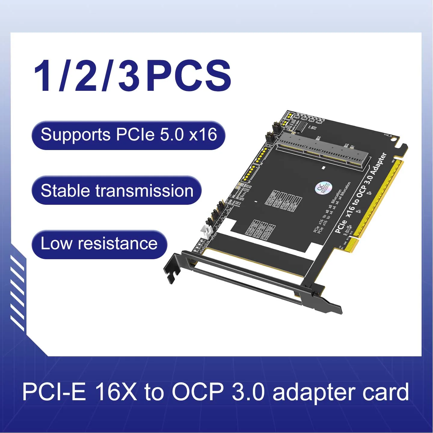 

Адаптерная карта PCI-E 16X для OCP 3.0, адаптер PCI Express 5.0 16x для Z-серии 4C+SFF-TA-1002, поддерживает сетевую карту OCP NIC 3.0