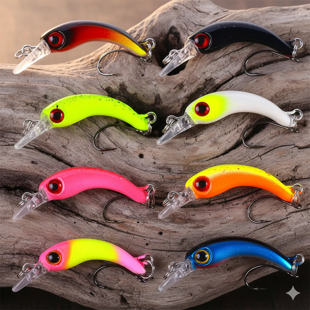 Minnow Flotante 4cm – Crankbait para Trucha, Blackbass y Lucio - imagen 5