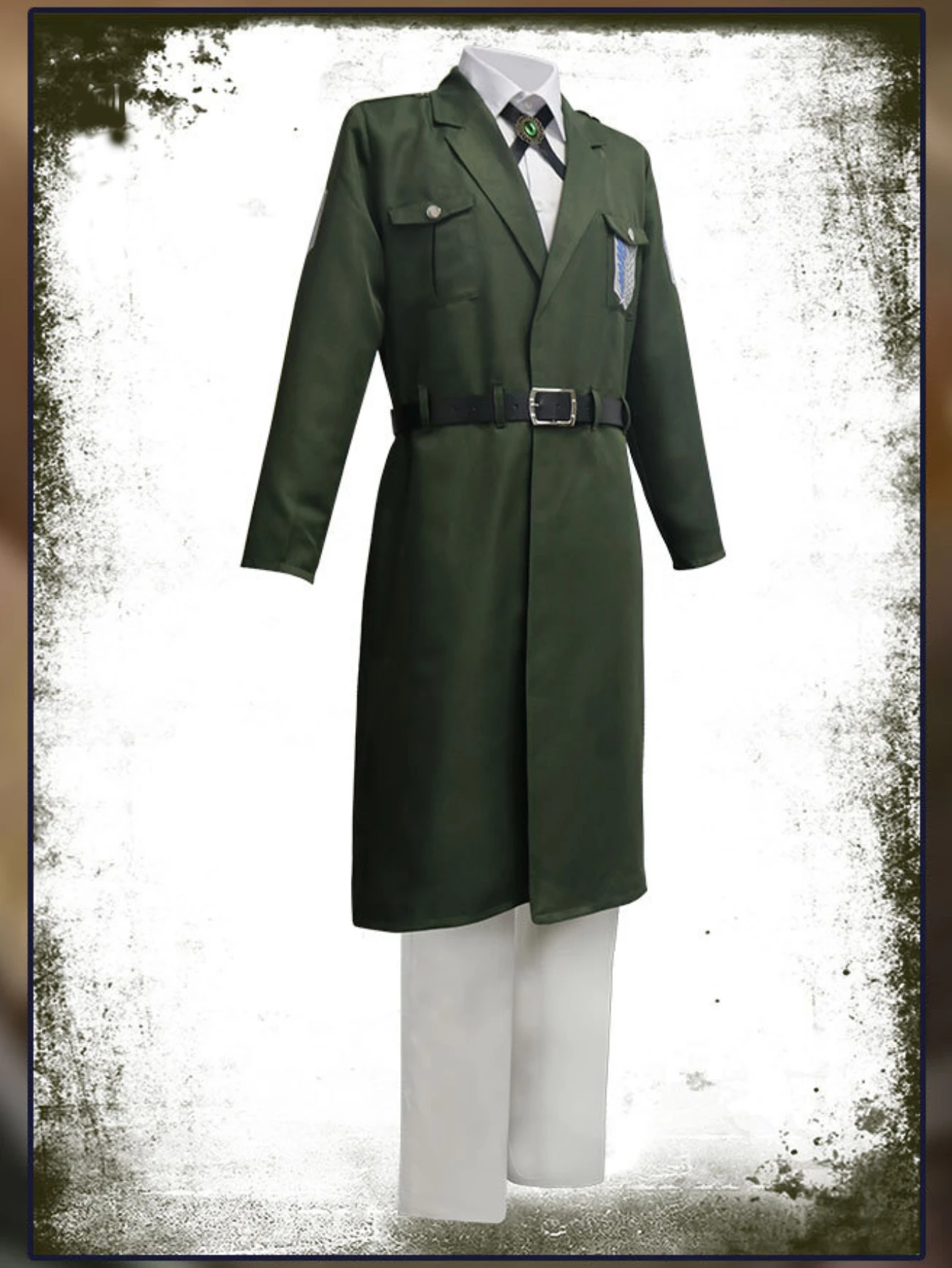 Attack On Titan  Shingeki No Kyojin Scouting Legion Cosplay Costume Soldier Uniform Cape Shirt & Props Unisex Role Play Outfits