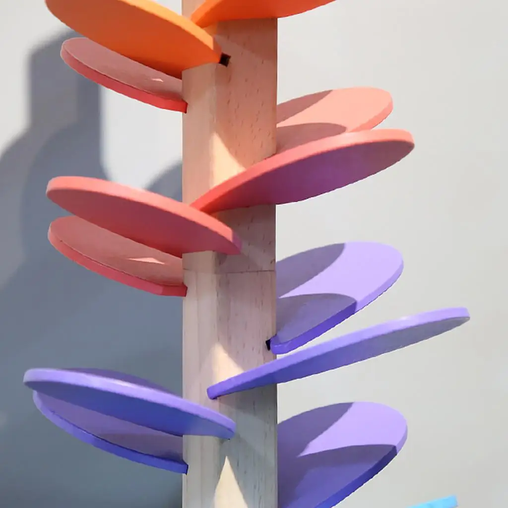 Bloques de construcción multicolores de madera, torre de árbol, juguetes educativos preescolares para niños, concentración, ejercicio interactivo, aula