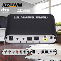 DAC Audio Digital to Analog Converter, Digital DTS Channel Decoder 2.1 / 5.1 Audio Converter Optical Fiber Coaxial Sound Adapter