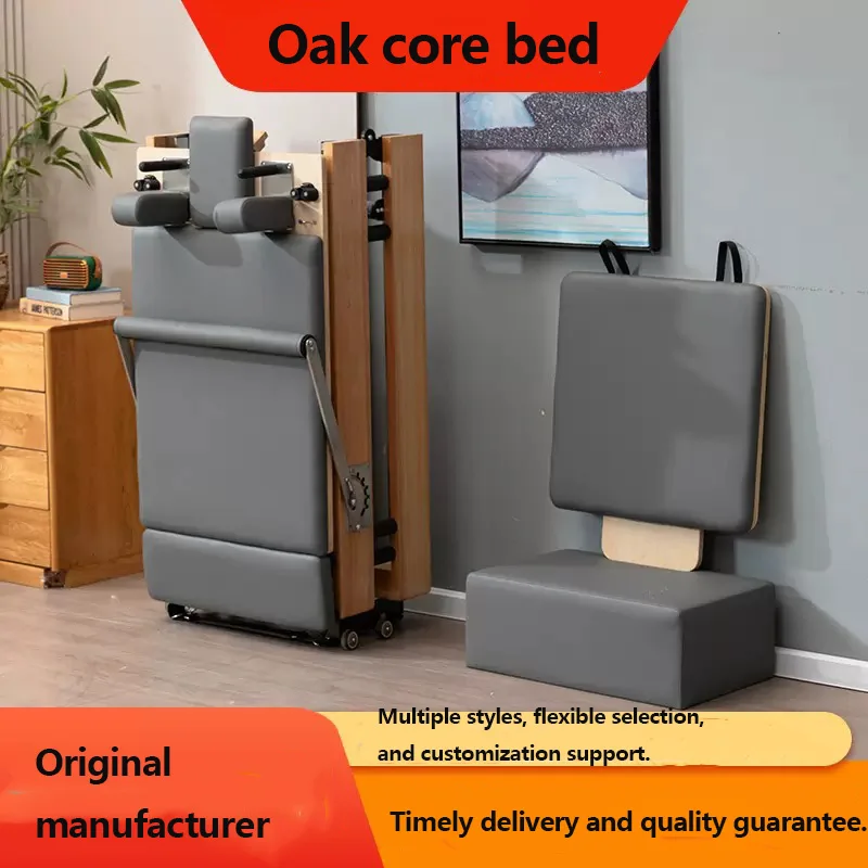 

Customizable Foldable Oak Pilates Core Bed, Pilates Studio, Private Customization, High-End Fitness Shaping Yoga Bed
