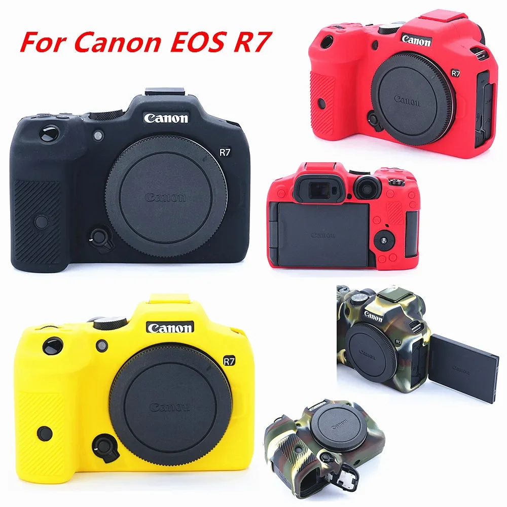 For Canon EOS R8 R R7 RP R5 R6 Mark II R6II Mirrorless DSLR Camera Bag NEW Soft Silicone Armor Skin Case Protective Body Cover