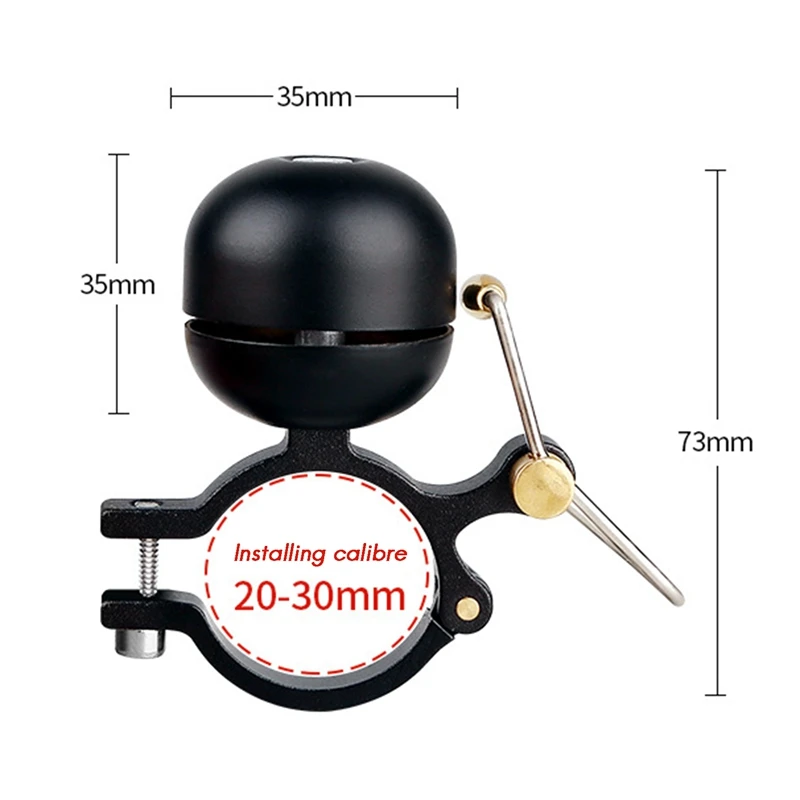 Bike Bell, Classic Copper Bicycle Bell, Retro Bike Bell With Crisp Loud Sound For Road Bike Mountain Bike City Bike