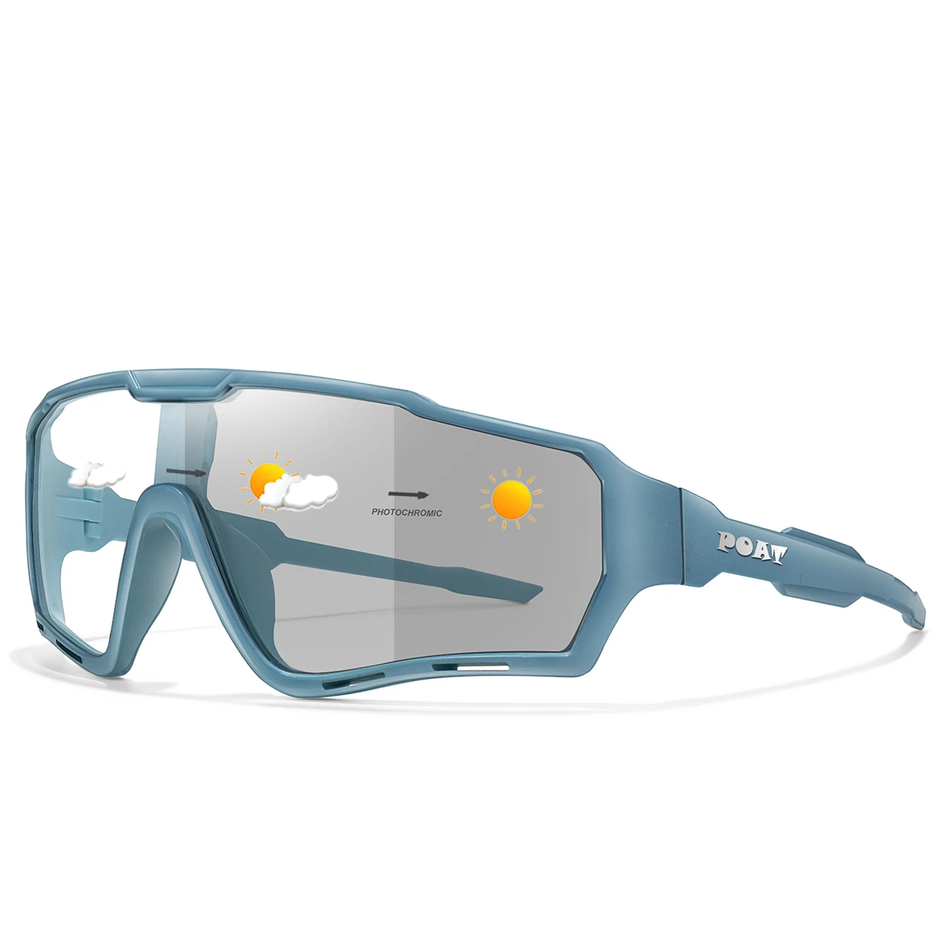 POAT Brand Motorcycle Photochromic Windproof Sunglasses Men MTB Bike Bicycle Eyewear Sports Cycling Fishing Running Glasses image 4