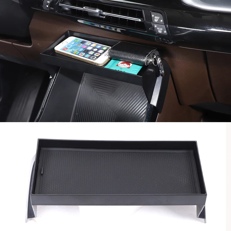 

ABS Car Central Console Storage Box Organizer Container Tray Phone Holder For BMW X1 IX1 U11 2023 2024 2025 Interior Accessories
