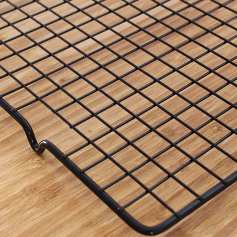 Stainless Steel Wire Grid Baking Tray Nonstick Cake Cooling Rack Oven Kitchen Pizza Bread Barbecue Cookie Biscuit Holder Shelf