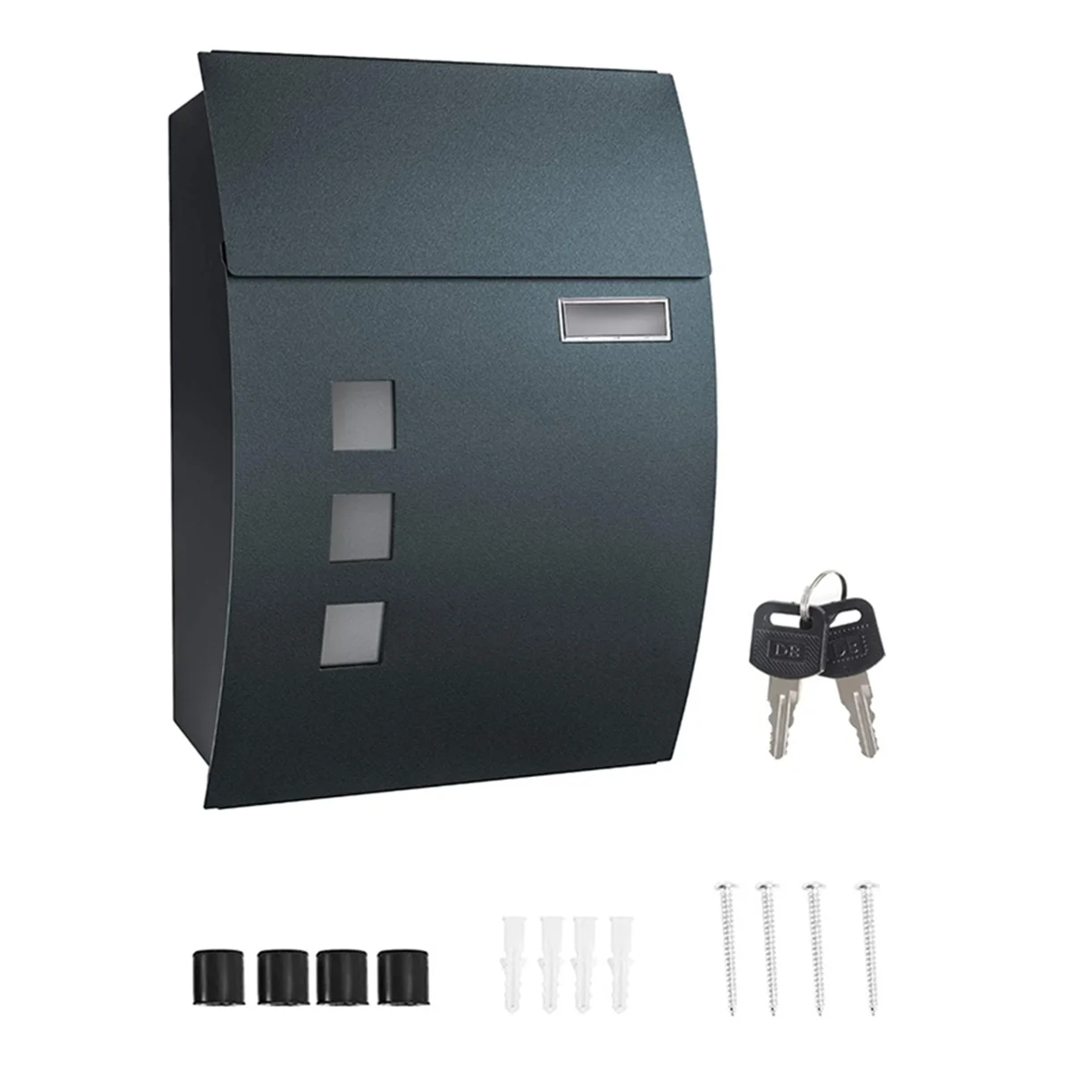 

Hot Wall Mounted Post Box - Waterproof Mailbox for Outside Secure Letter Box for Home,Letter Box Wall Mounted Postbox