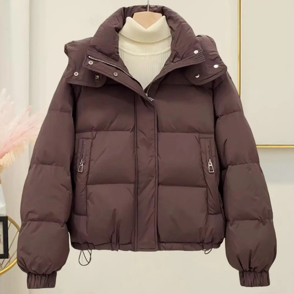 Women Parkas 2024 New Korean Winter Jacket Casual Loose Down Coat Oversize Hooded Warm Soft Cotton Puffer Snow Wear Jackets