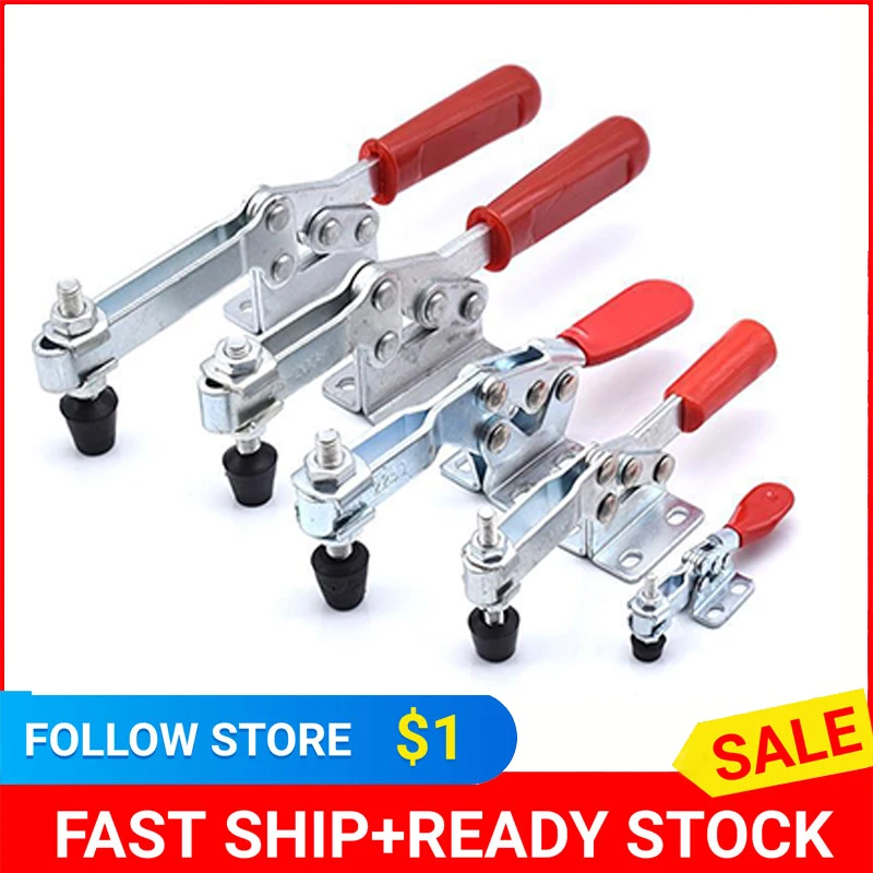 1 Piece Manual Woodworking Clamp Horizontal Hinge Clamp Quick Release Hinge Clamp Kit Vertical Hinge Clamp Hand Clamp Tool Set