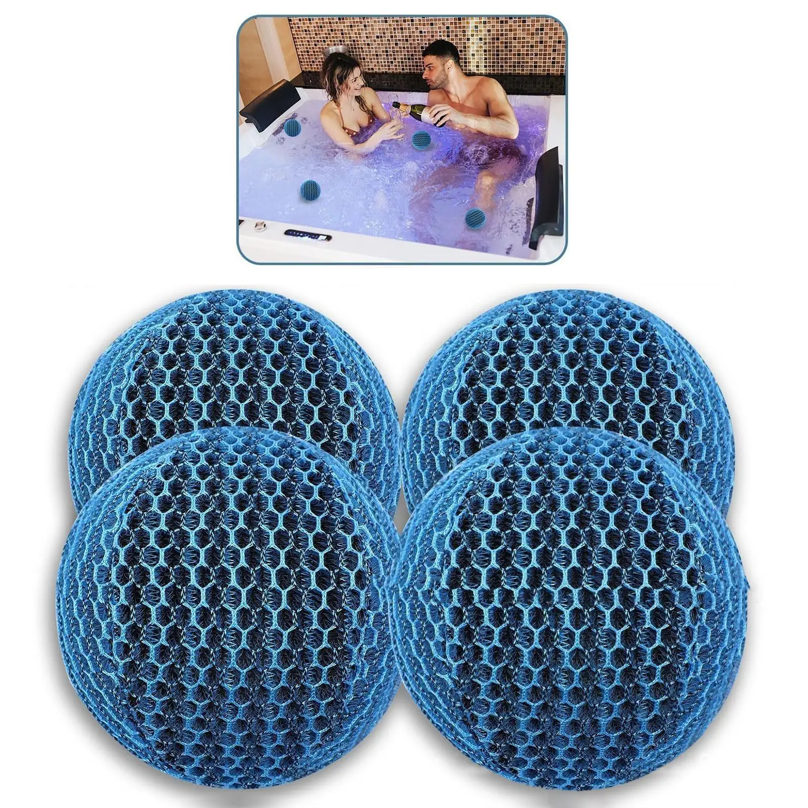 Oil Absorbing Sponge Skimmer Foam Absorber Hot Tub Scum Absorber Floating Filter Reusable Spa and Pool Cleaner Pool Accessories