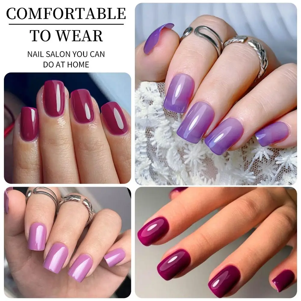 96 قطعة مانيكير طويل مربع وراقصة الباليه الأظافر كاذبة ماتي الفرنسية وهمية Nials لون نقي انفصال مسمار نصائح DIY بها بنفسك #2