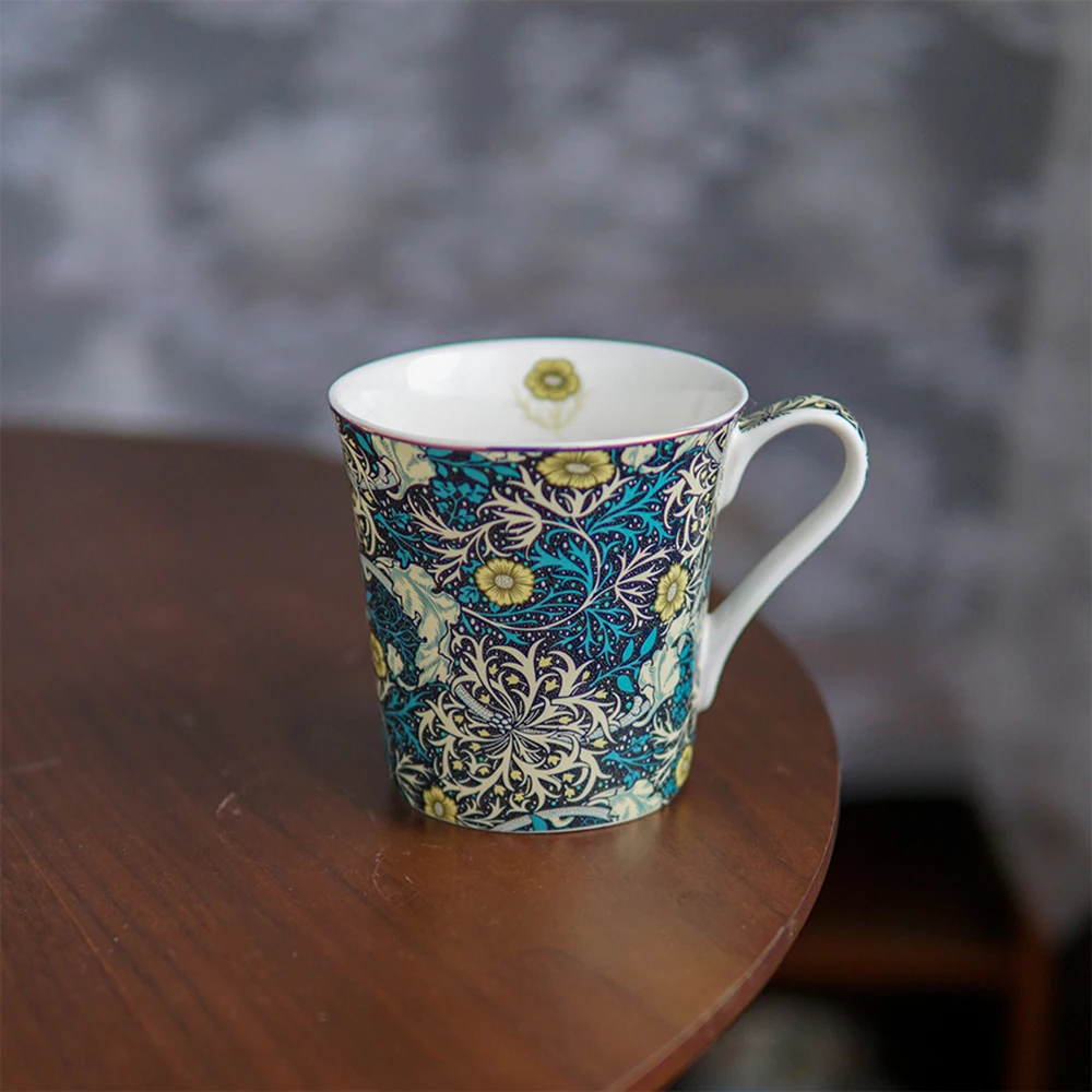 Coffee Mugs Breakfast Cup Porcelain Espresso Cups Porcelain Oatmeal Porcelain Coffee Mugs Vintage Bone China for Friendship