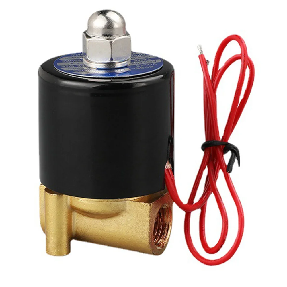 

AAAAADC12V 1/4"ElectricSolenoidValveNormally Closed Pneumatic For Water Air Gas Diesel 2W-025-08 Inlet And Outlet Solenoid Valve