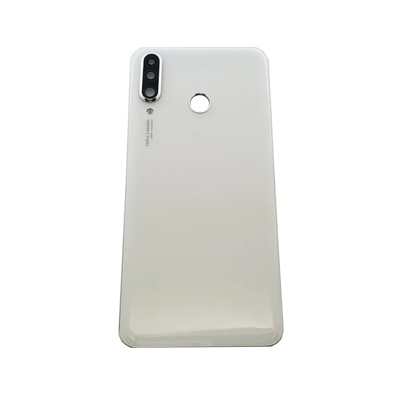 Vidro tampa traseira para huawei p30 lite, peça de reposição com lente da câmera, novo, 48mp