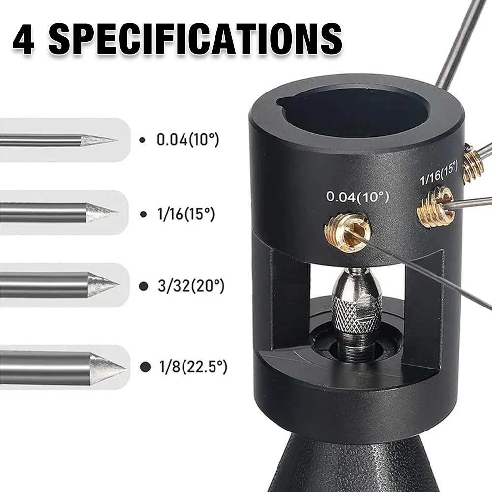 Tungsten Electrode Grinder TIG Welding Tools Multi-angle And Offset Horizontal Holes With Cutoff Slots, Electrode Grinding Tools