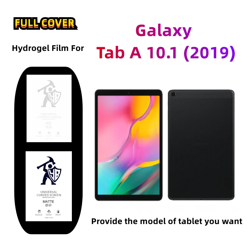 

2pcs Matte Hydrogel Film For Samsung Galaxy Tab A 10.1 HD Screen Protector For Galaxy Tab A 10.1 2019 SM-T515, SM-T510