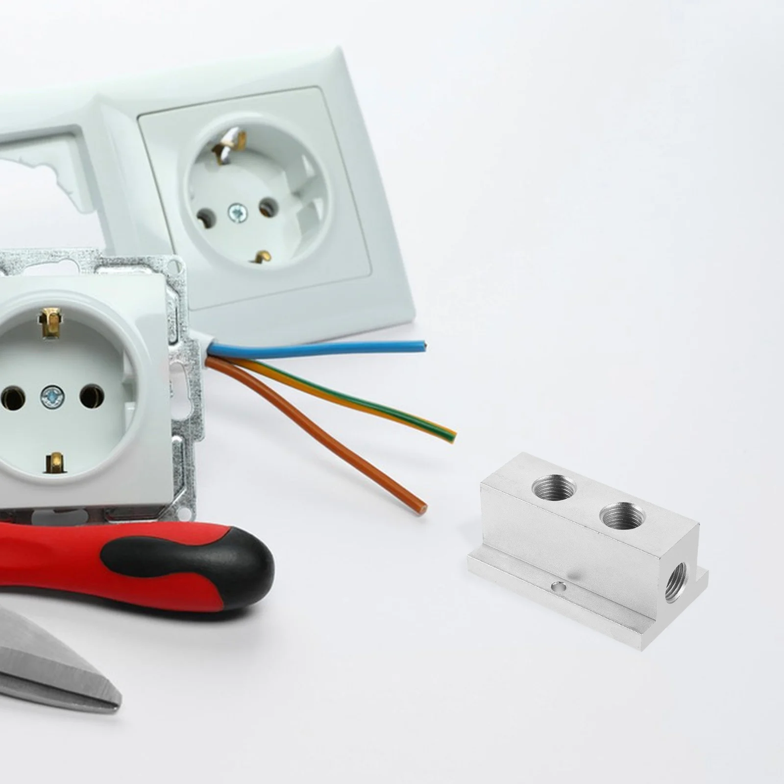 T-Type Air Distribution Block Multi-Channel Pneumatic Manifold for Gas Flow Junction Compact Design Easy Installation Flow