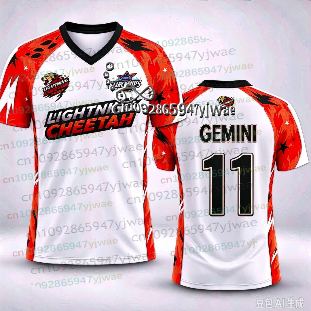Thailand GMMTV Starlympics 2026 Trikot 3D-Druck Sportshirt Uniform Atmungsaktives T-Shirt Top für E-Sport-Fans Erwachsene/Kinder Set T-Shirt – Detail 13