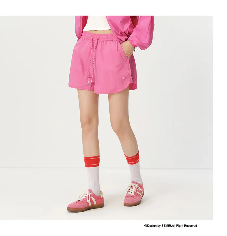 Semir Damen-Hose, lässig, kühles Tragegefühl, Farbblock-Design, locker, feuchtigkeitsableitend, schnelltrocknend, Sommer 2026, Outdoor-Sport-Stil, Top – Detail 8