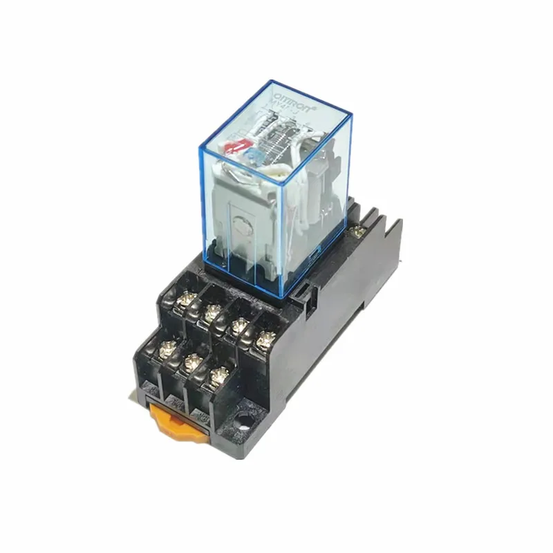 MY4P HH54P MY4NJ DPDTMiniature Coil Generalelectromagnetic Intermediate Relay Switch WithSocket Base LED AC 110V 220V DC 12V 24V