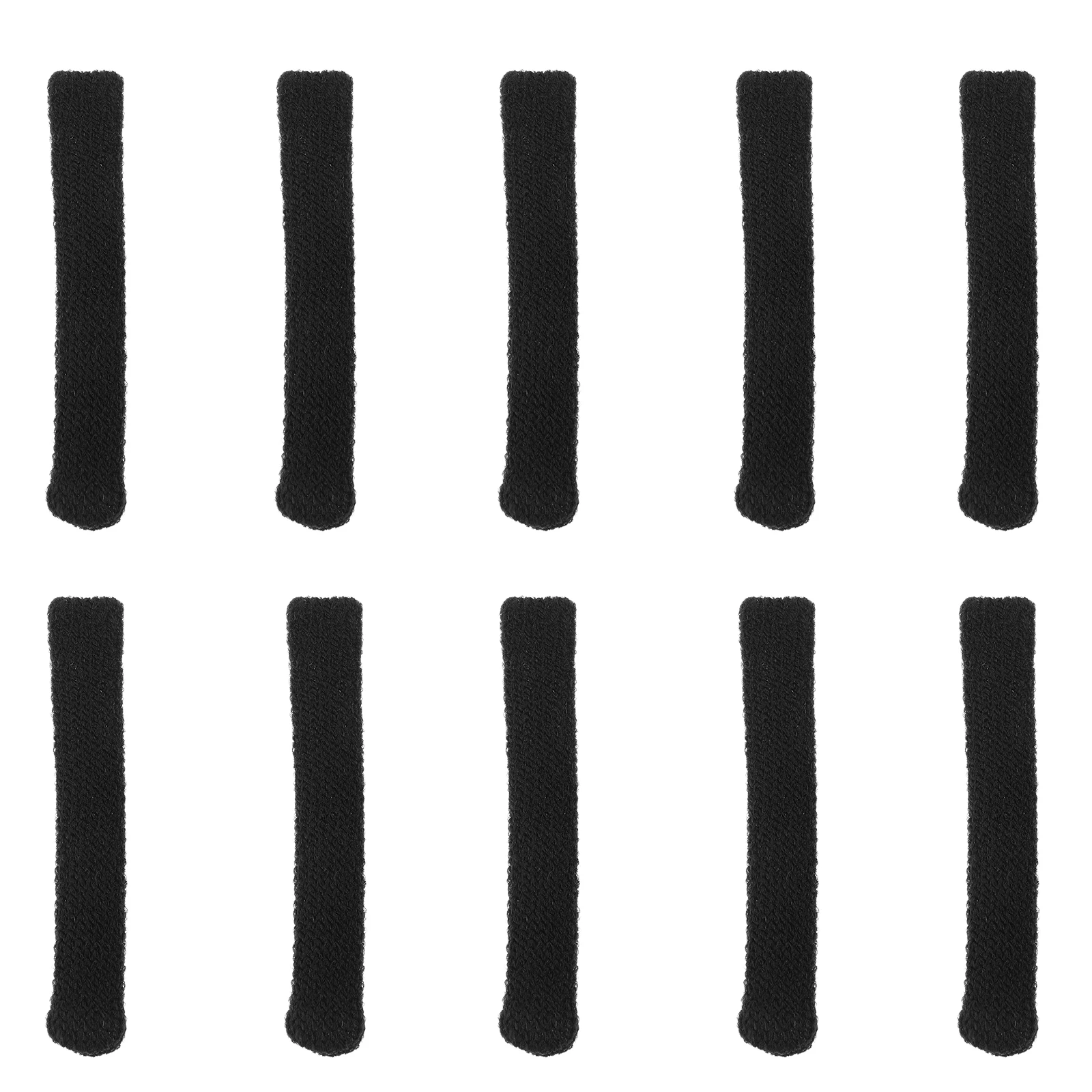 

10pcs Anti-slip Glasses Leg Covers High Elastic Knit Temple Tips Non-skid Wear-resistant Black Eyewear Accessories For Sports